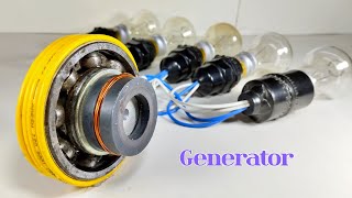 Make 14Kw 220V Homemade Generator With Copper Wire And Bearing Use Ac Motor