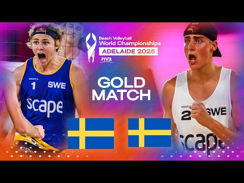 Åhman Hellvig Vs Hölting Nilsson Andersson E Beach World Champ 2025 Highlights Gold Match