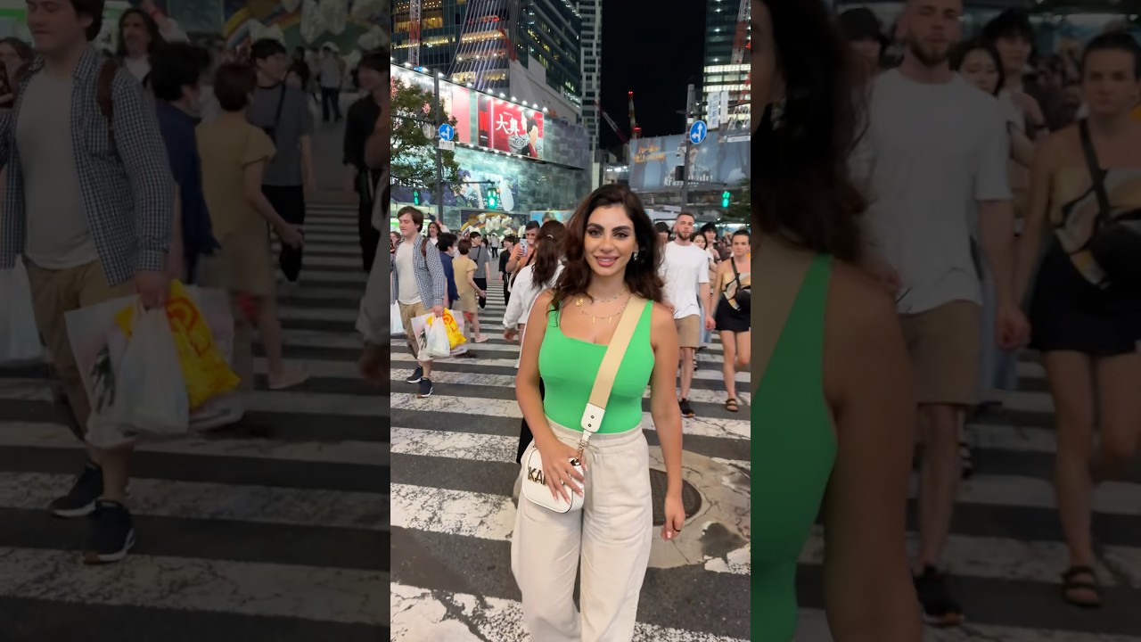 Прогулка по улицам Токио 📍Перекрёсток Сибуя 