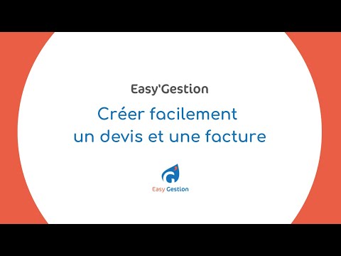 Créer un devis et une facture sur Easy’Gestion