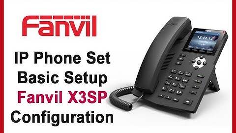 Fanvil X3SP V2 IP Phone Set Setup-Configuration- Asa Technologybd