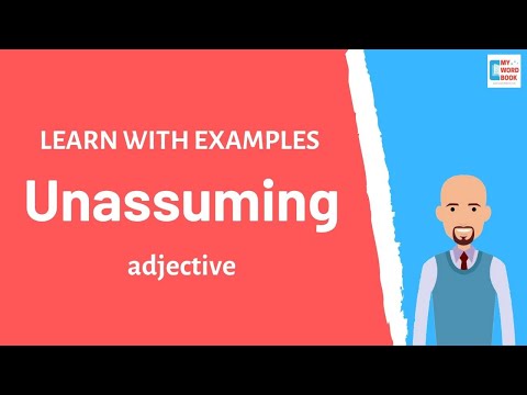 Unassuming | Meaning with examples | Learn English | My Word Book