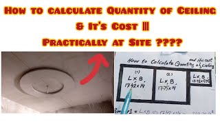 How to calculate Ceiling Quantity | How to Calculate Cost of Ceiling | Installation of Ceiling