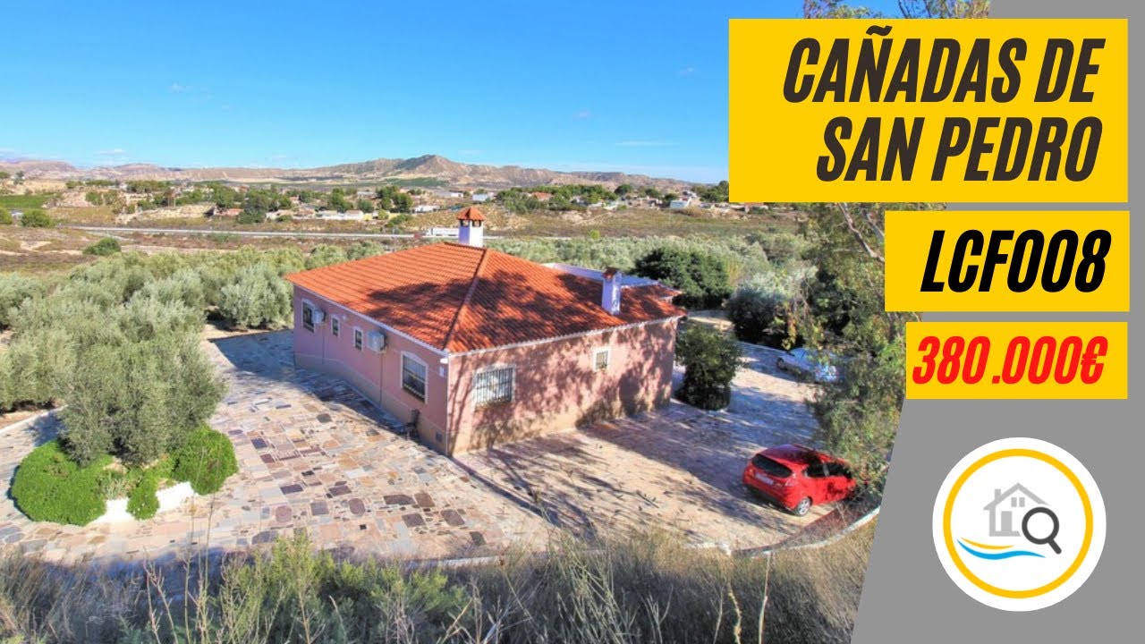 LCF008 LARGE finca 5000m² plot 4 bed 2 bath underbuild for sale Cañadas de San Pedro Murcia Spain