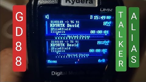 GD-88 Dual Digital & Analogue VFO - CSV Talker Alias Latest Firmware