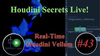 Houdini Secrets Live!, #43, Real-Time Houdini Vellum