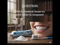 Quiz : Question ❓#chemistry #toothpaste #question