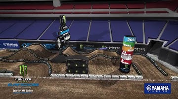 2021 Supercross Round 1 Yamaha Animated Track Map