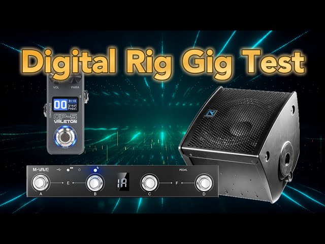 Valeton GP5 and M-VAVE Chocolate LIVE GIG TEST with PA Speaker