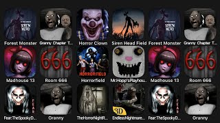 Forest Monster, Granny Chapter Two, Horror Clown, Siren Head Field, Madhouse 13, Room 666.. screenshot 4