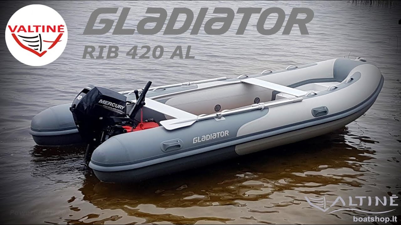Valtis aliuminio dugnu Gladiator RIB 420 AL