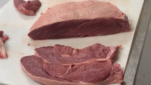 Rump steak slicing tutorial