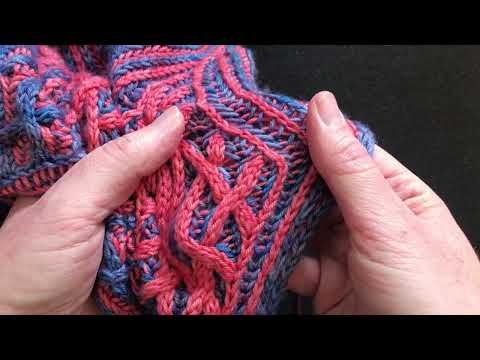 br3L dec (left leaning brioche three stitch decrease)