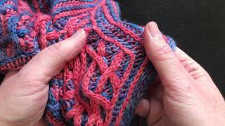 Full br3L dec (left leaning brioche three stitch decrease) Guide