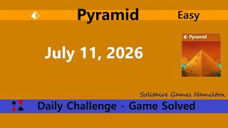 Microsoft Solitaire Collection | Pyramid Easy - July 11, 2026 | Daily Challenges screenshot 4
