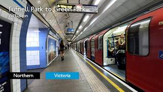 London Underground First Person Journey: Tufnell Park to Green Park via Euston
