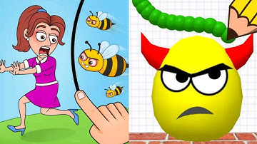 Save The Girl VS Draw To Smash Logic Puzzle Satisfying ASMR Gameplay (Android, ios) (New Update)