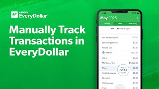 How to Manually Track Transactions in EveryDollar