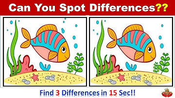 Spot 3 Differences – Fun Challenge | Test Your Observation Skills Brain Teaser S3D4 #MindChallenge