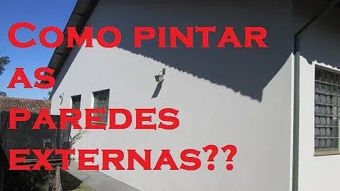 Qual a melhor cor para pintar parede externa?