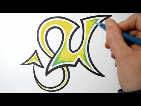 How to Draw Wild Graffiti Letters - U