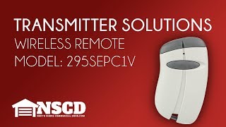 Transmitter Solutions Stingray 295SEPC1V Gate Opener Visor Sized Remote
