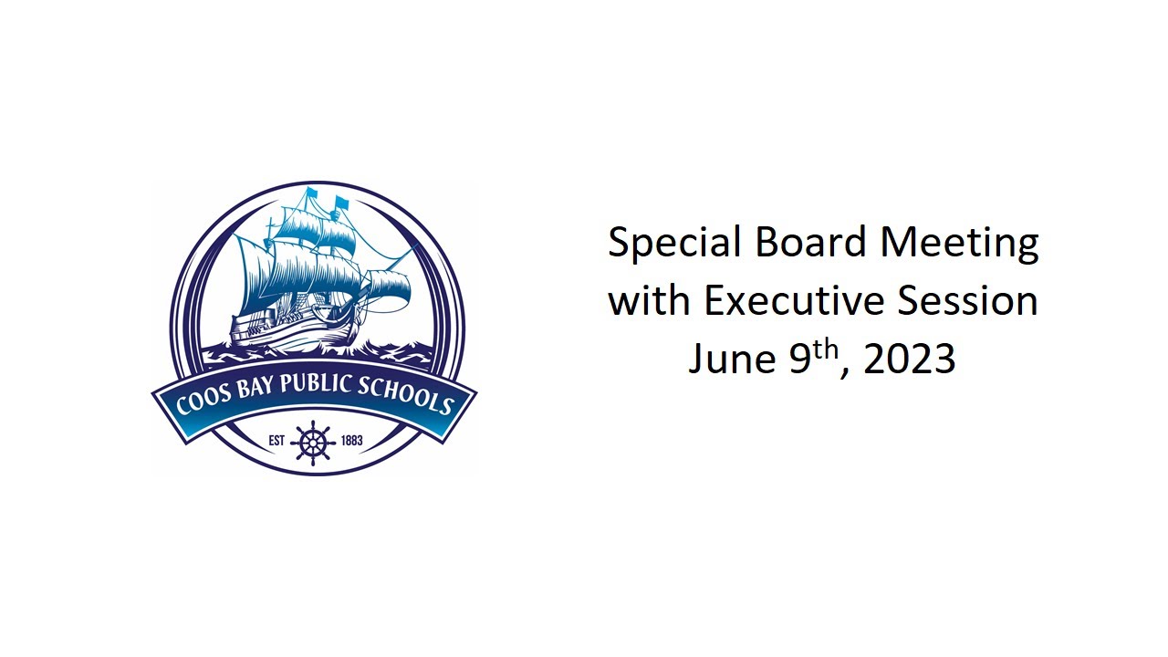 Special Board Meeting with Executive Session June 9th, 2023 YouTube