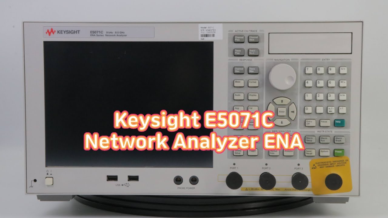 Keysight E5071C Network Analyzer ENA - YouTube
