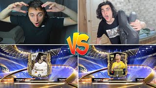 ОН НЕ ПОВЕРИЛ!! УНИЧТОЖИЛИ TOTS В БИТВЕ ПАКОВ В FC MOBILE!!! (ft. Zborets)