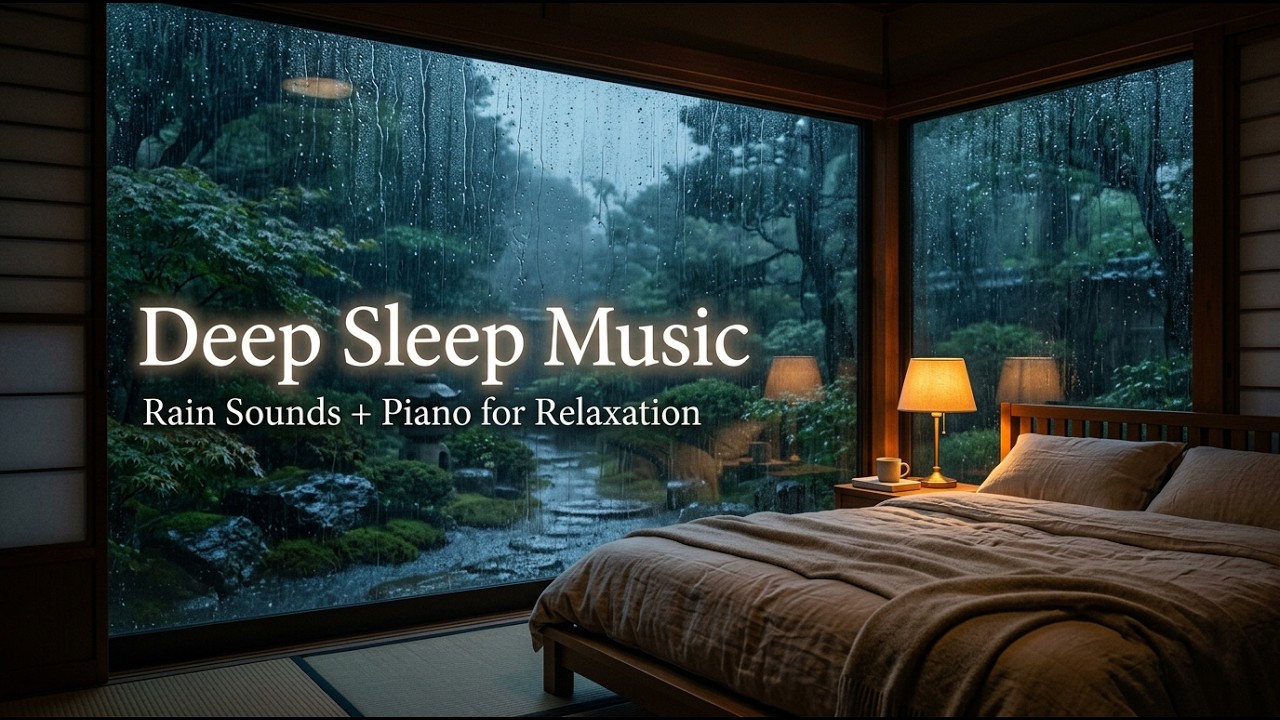 Relaxing Piano & Rain Sounds | Peaceful Sleep Music for Stress Relief ...