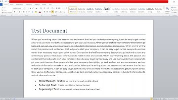 How to Make Text Strikethrough, Subscript or Superscript in Word?