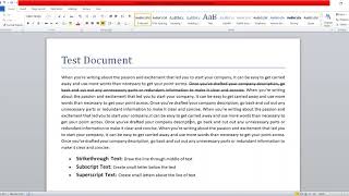 How to Make Text Strikethrough, Subscript or Superscript in Word