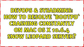 How to resolve `bootpd` crashing constantly on Mac OS X 10.6.4 Snow Leopard Server?