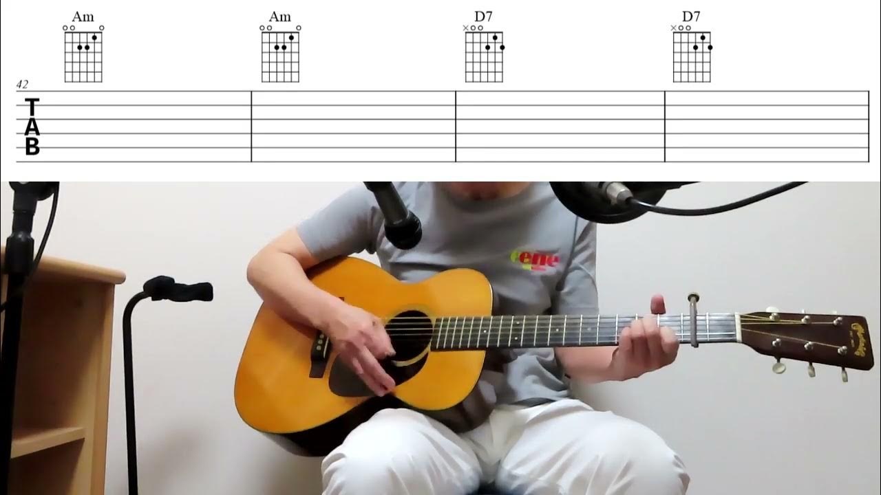 Tab she loves you beatles cover martin o18 1943 youtube