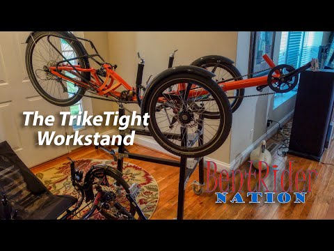The TerraCycle TrikeTight Recumbent Trike Workstand | BentRider Nation 4K Video