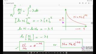 Nuclei Ep 05   Radioactive decay law   Half Life   Mean Life