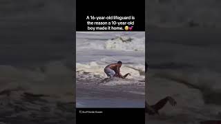 A 16-year-old lifeguard, Ryder Williams, is the reason a 10-year-old boy made it home. 🥹💕