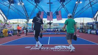 US Open Pickleball Mens Doubles 30+ Brown & McNally v Cunliffe & Pereira Championship Court