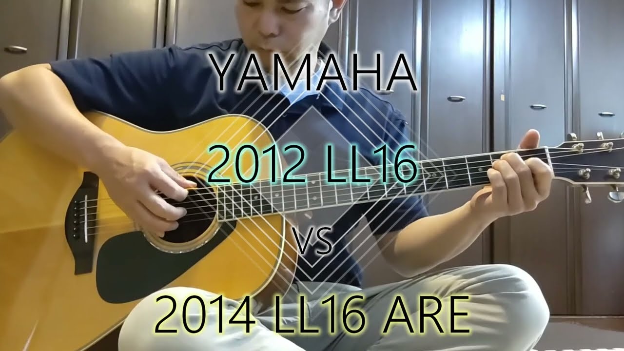 YAMAHA LL16D 黒ピックガードとアバロンブリッジピン YAMAHA LL16D 黒