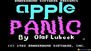 Apple Panic gameplay (PC Game, 1982)