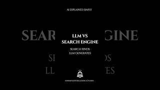 LLM vs Search Engine 🤖 | Search Retrieves, LLMs Generate #Shorts
