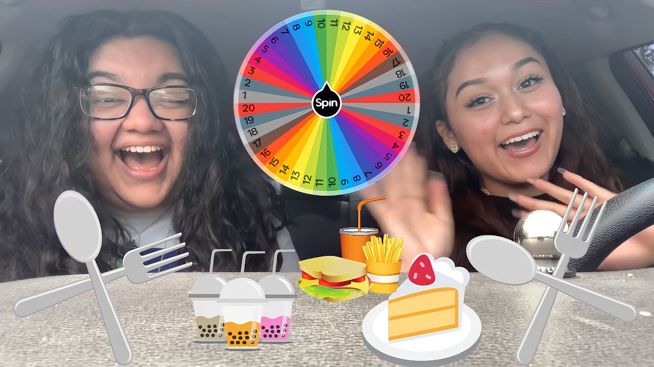 SPIN THE WHEEL FOOD EDITION CHALLENGE WE GOT PULLED OVER ! YouTube