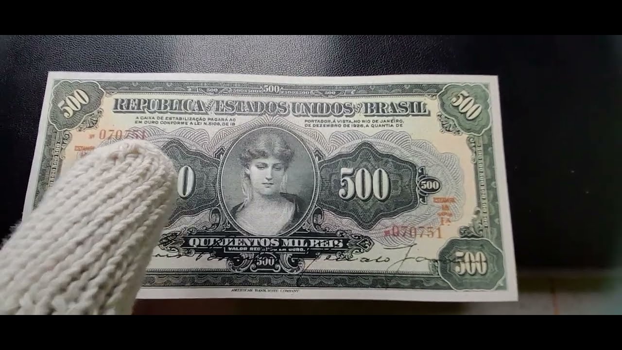 LINDA RÉPLICA DE 500 MIL RÉIS .