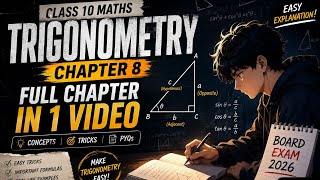 Trigonometry One Shot 🔥 Class 10 Maths Chapter 8 Explained | Trigonometry basics | Rivision-Shot