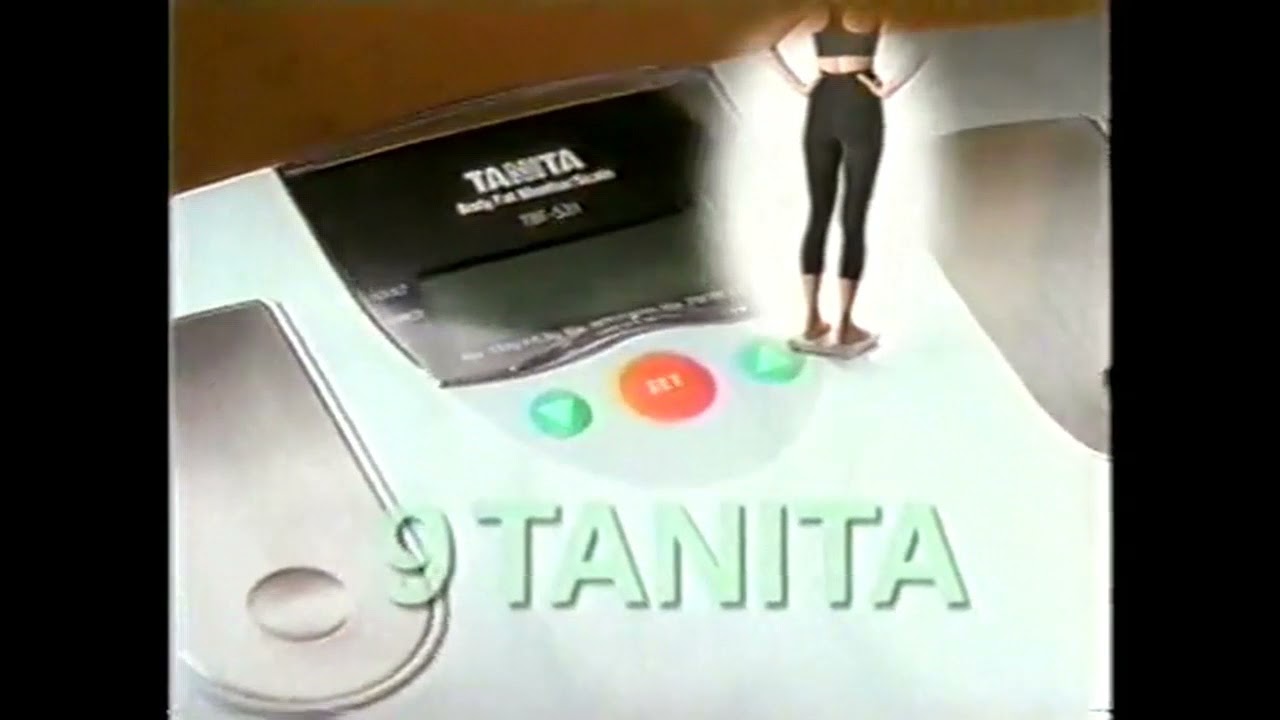 Tanita Body Fat Monitor Scale Commercial (1998) YouTube