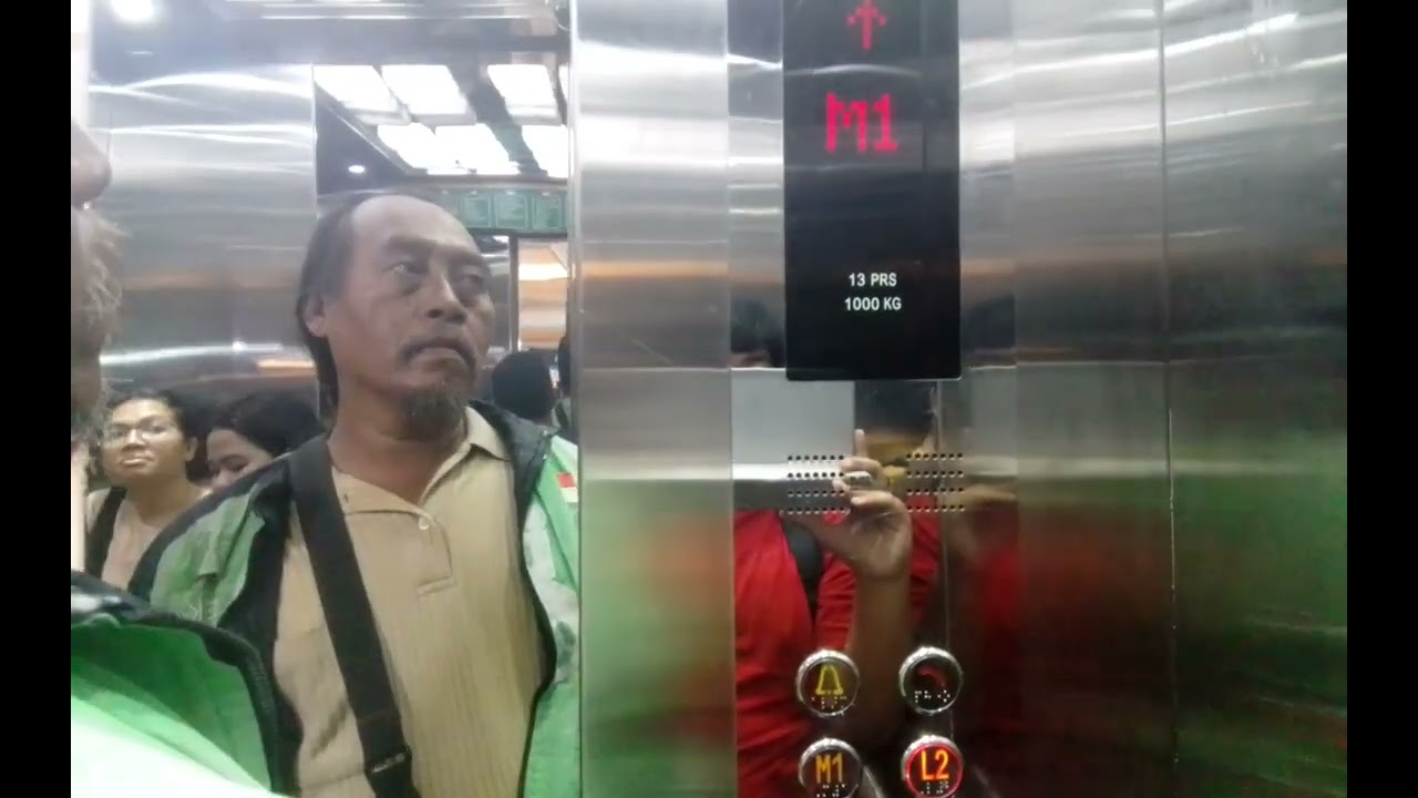 Matiz traction elevator at Jogja City Mall, Yogyakarta, Indonesia