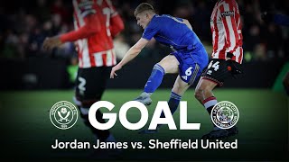Goal Jordan James Sheffield United 3-1 Leicester City Sky Bet Championship