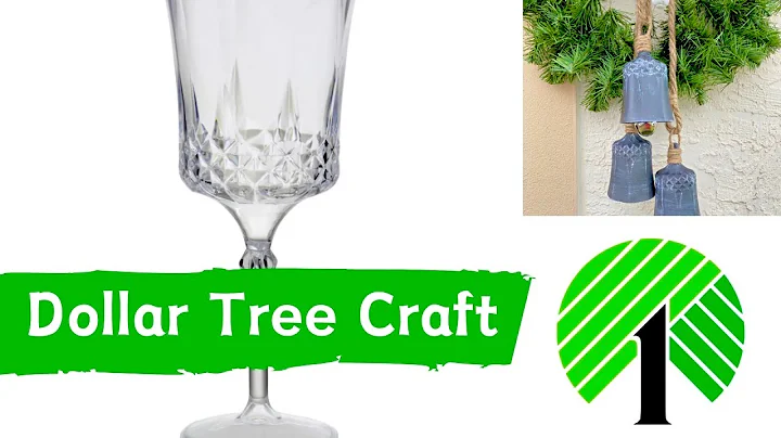 Dollar Tree DIY Craft RUSTIC BELLS using plastic wine glasses!