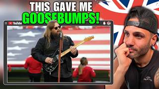 'EMOTIONAL' British Guy Reacts To Chris Stapleton's American National Anthem Performenec! WOW