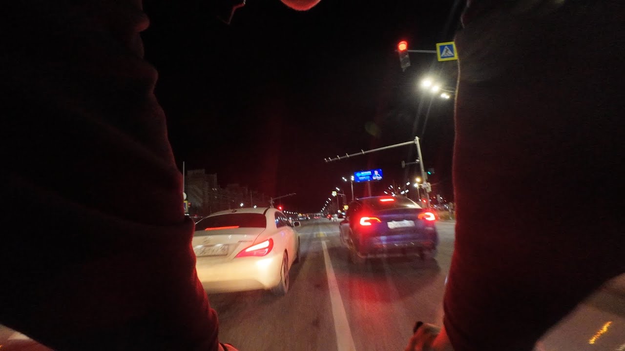 проехали ночью вокруг казани // fixed gear kazan // vlog 1